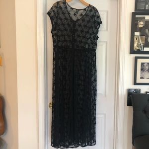 Torrid sheer floral print swim cover up